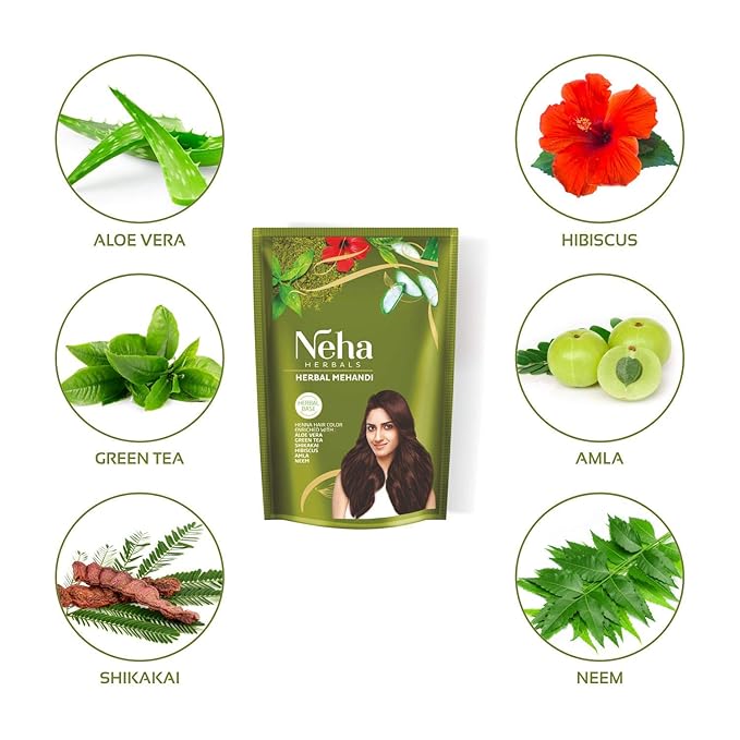 Neha Herbals Mehandi - 500G (Pack of 2)