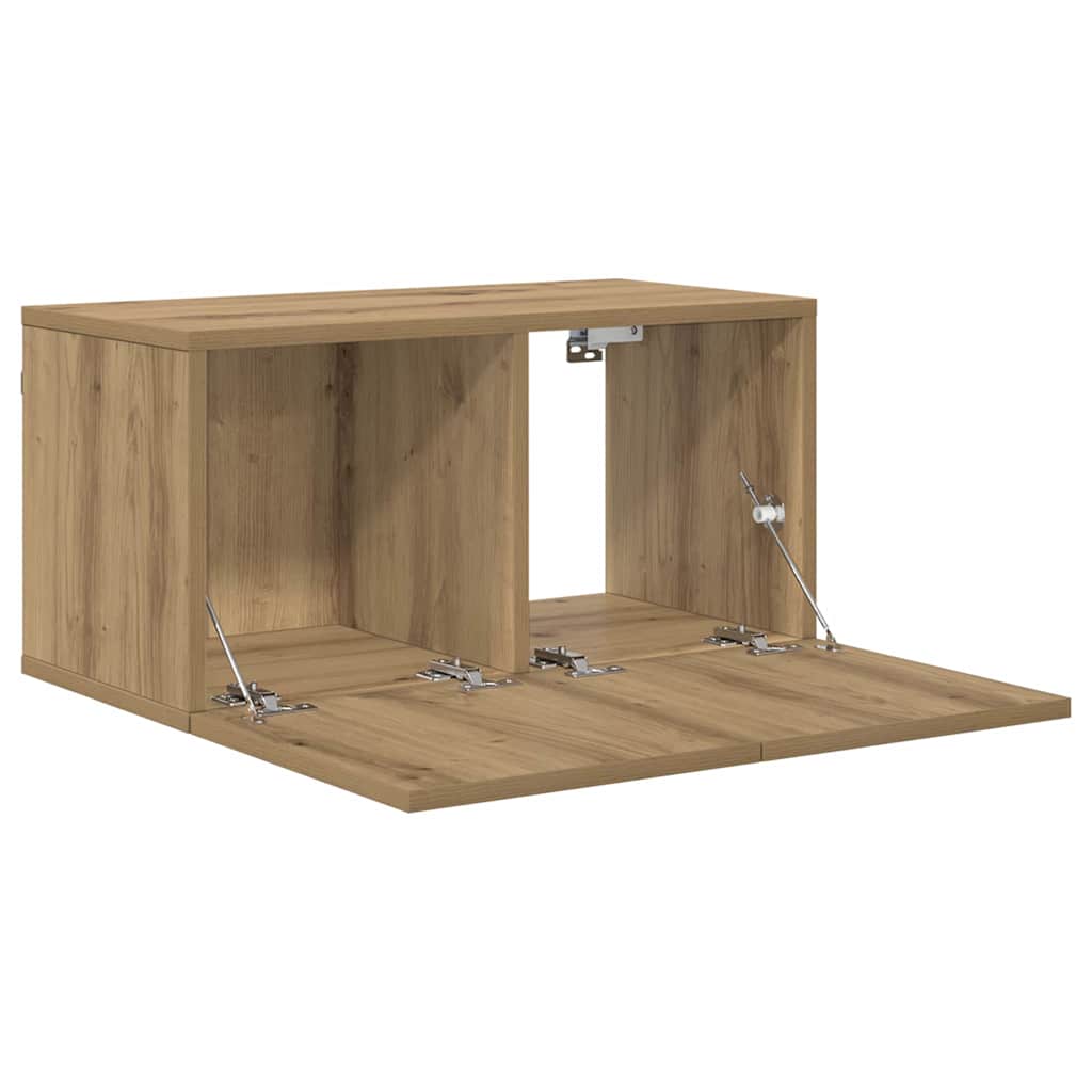 TV Cabinet Set 2 Pcs Brown 60 X 30 X 30 Cm Engineered Wood