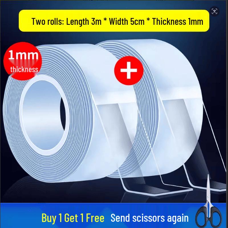 Zhishi Reusable Nano Transparent Double-Sided Mounting Tape