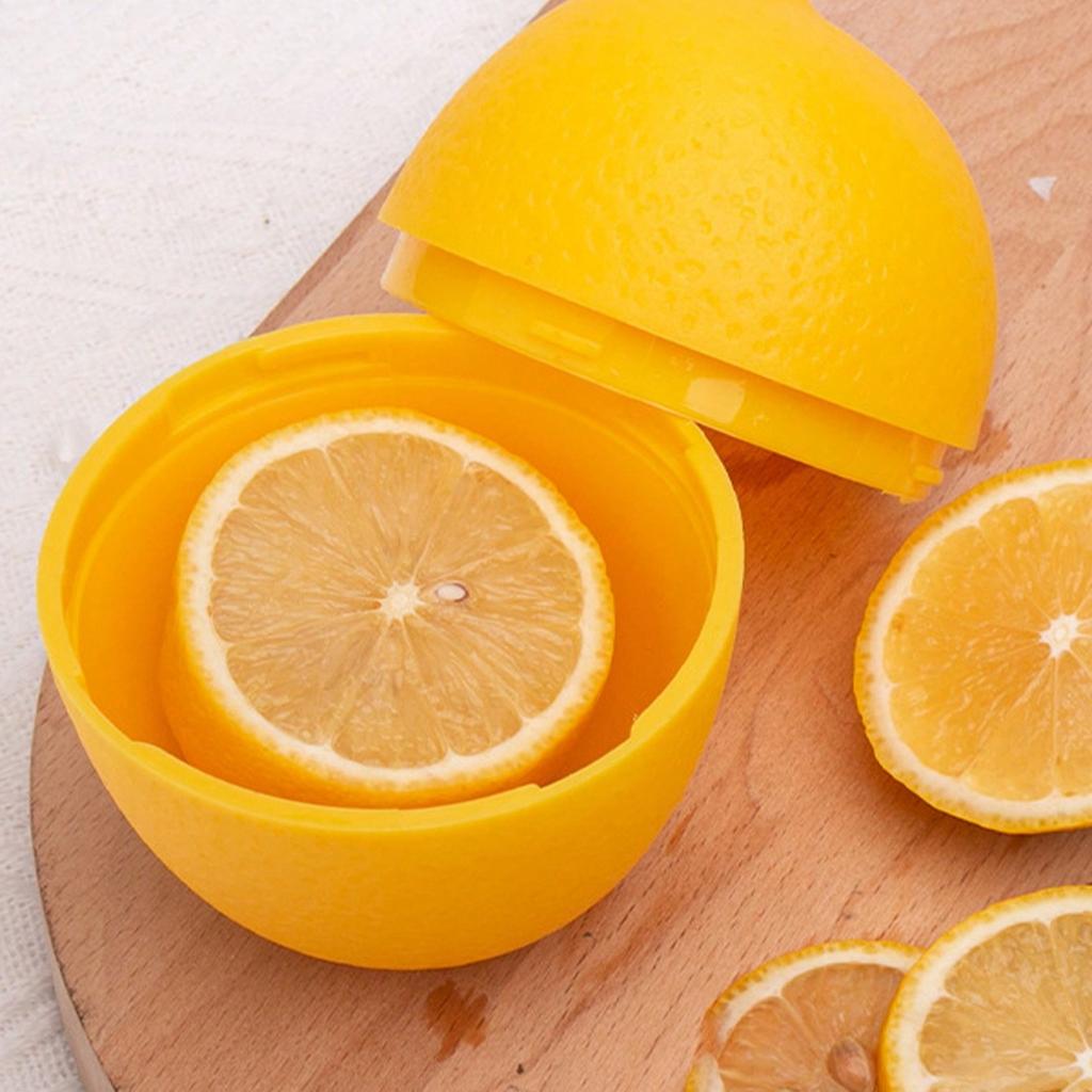 1pc Reusable Vegetable/Fruit Keeper Box, Lemon/Onion/Garlic/Bell Pepper/Apple/Tomato Storage Container