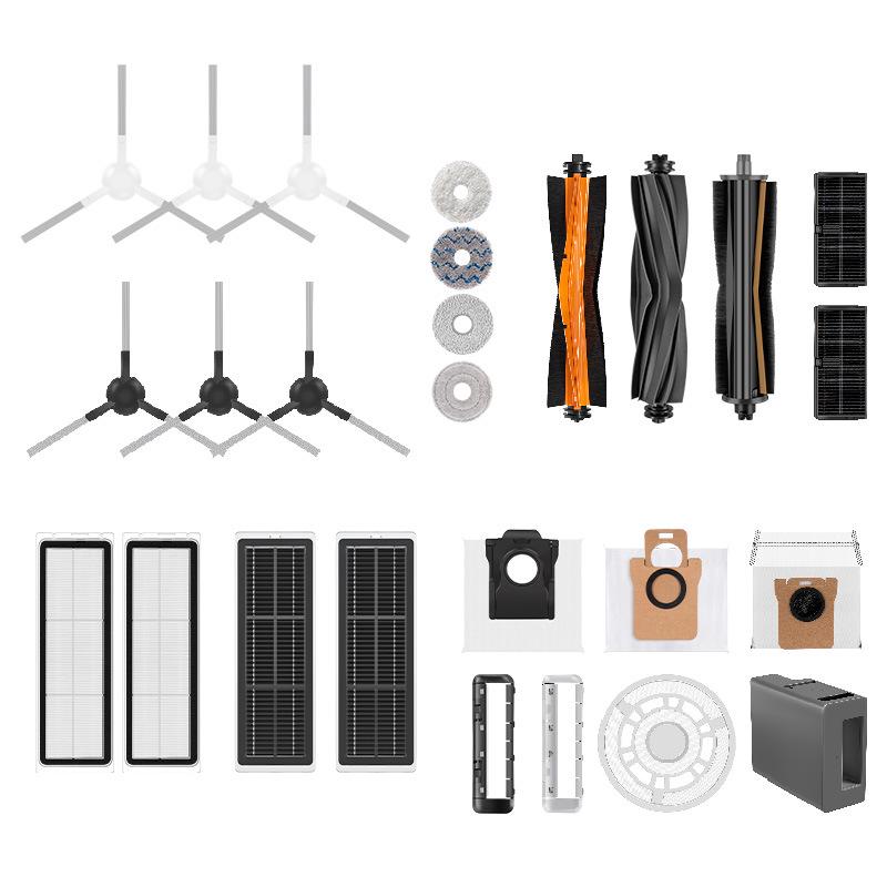 Suitable Accessories: Side Brush and Dust Bag for Dreame S20 Pro/S20 Robotic Arm Sweeper