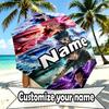 Custom Name Personalized Jujutsu Kaisen Print Umbrella, Auto Open Close, 8‑Rib Sturdy Frame, Commute Camping Hiking Use, Birthday Gift