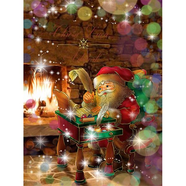 5D Diamond Painting Cartoon Santa Claus Diy Diamond Embroidery Christmas Landscape Cross Stitch Rhinestone Mosaic Christmas Gift
