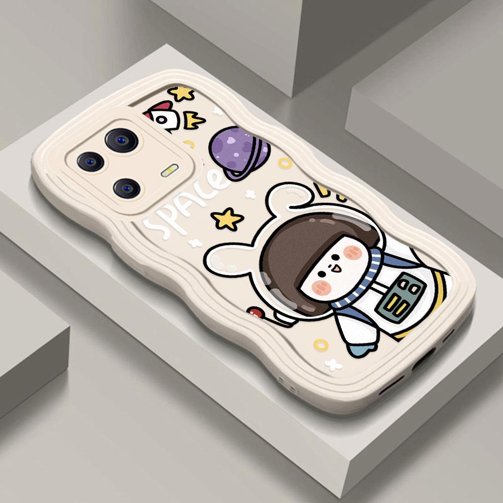 Mobile Phone Cases for iPhone 11 13 XR 15 Pro Max 12 14 Pro Max Case iPhone 16 7 Plus 8 Plus XS Max Big Wave Solid Color Cartoon Anti-drop Waterproof