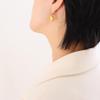 Elegant Gold-Plated Water Drop Earrings for Women - Titanium Steel, Niche Design, Colorfast Jewelry