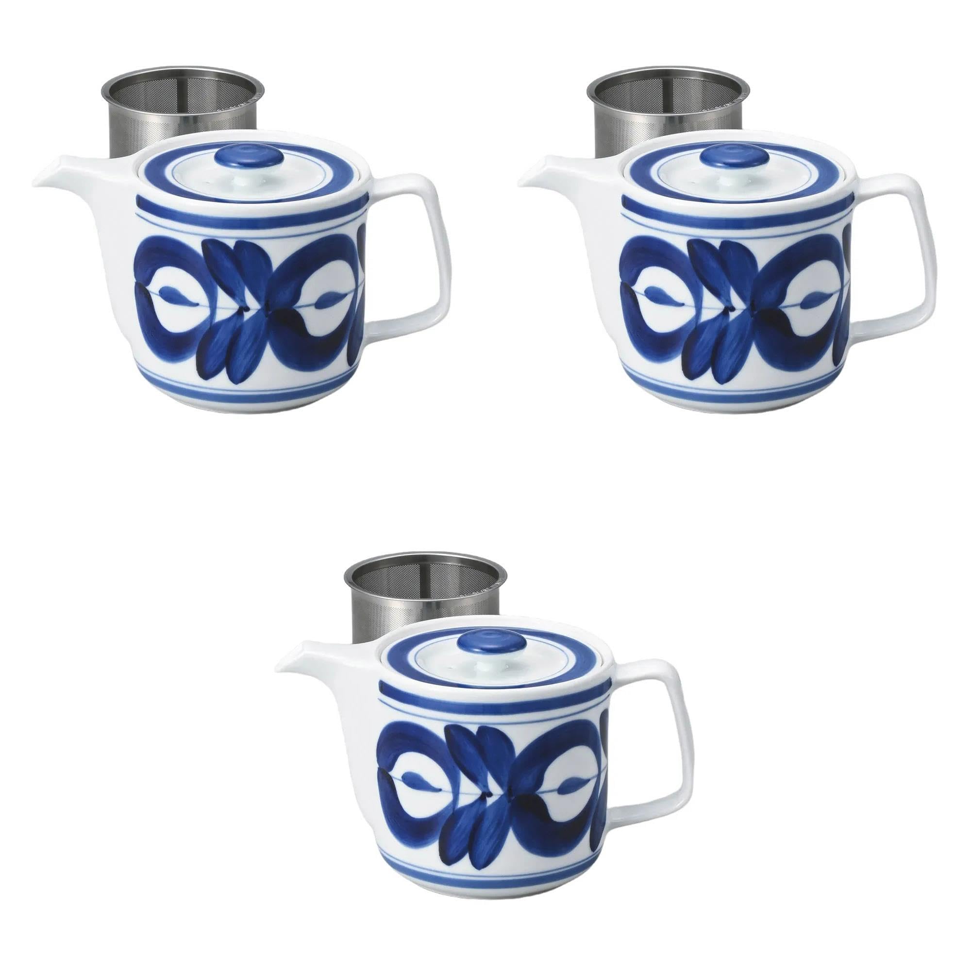 

Set of 3 Majolica SS Pots x 10 cm Arita Ware Arita Setomonohonpo [10 (550cc)] Pots, Ware,