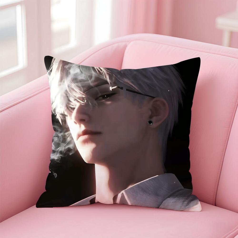 L-love and deepspace Cushion Cover Home & Car Multi-Scene Pillow Cover - Reversible, Soft & Durable for Daily Use