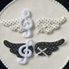 1 Pair Angel Wings Design Angel Wing Clip Polka Dot Y2K Hair Accessory  Casual Wear