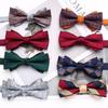 Rael Striped Bow Tie Plaid Polyester Bow Tie Men'S Casual Shirt Accessories Bow Tie