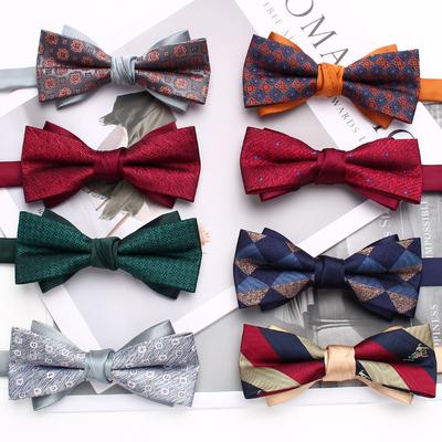 Rael Papillon a Righe Papillon a Quadri in Poliestere Accessori Camicia Casual da Uomo Papillon