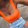 Women Fashion Casual European and American Summer Women's T-shirt Sexy Crop Top