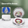 Retro Saint Benedict Jewelry Box Round Jewelry Storage Box  Accessories Storage