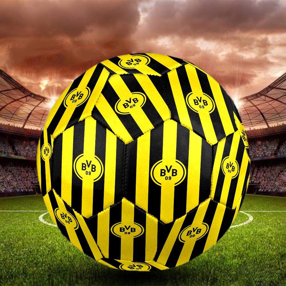 Pallone da Calcetto Indoor Borussia Dortmund Taglia 5 Colorato Per Tutte le Età Cucito a Macchina PVC Pronto per la Competizione Resistente Alto Rimbalzo