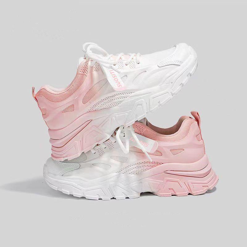 Dad Shoes Girl 2025 Autumn and Winter New Muffin Single Shoes Versatile Fashion Thick Sole Height Increase Comfortable Casual White Shoes