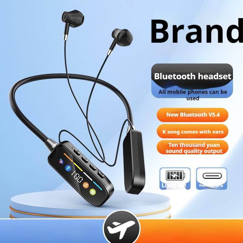 LED Long battery Life Wireless Bluetooth Magnetic Headphones HiFi Sound Neckband Earphones Sports Gamer Headsets Noise Reduction