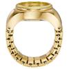 FOSSIL Wrist Watch Quartz Movement Stainless Steel Strap 15mm Gold Dial Women's Watch 50m Water Resistant ES5246