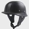 ZR-307 Cuir Noir M35 Casque Demi-Jet Moto Rétro