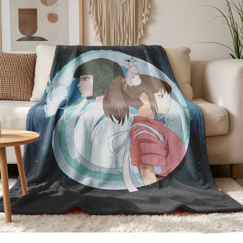 Spirited Away Soft and Comfortable Flannel Suitable for Sofas Living Rooms Outdoor Camping Travel and Also Makes a Great Anniversary Gif