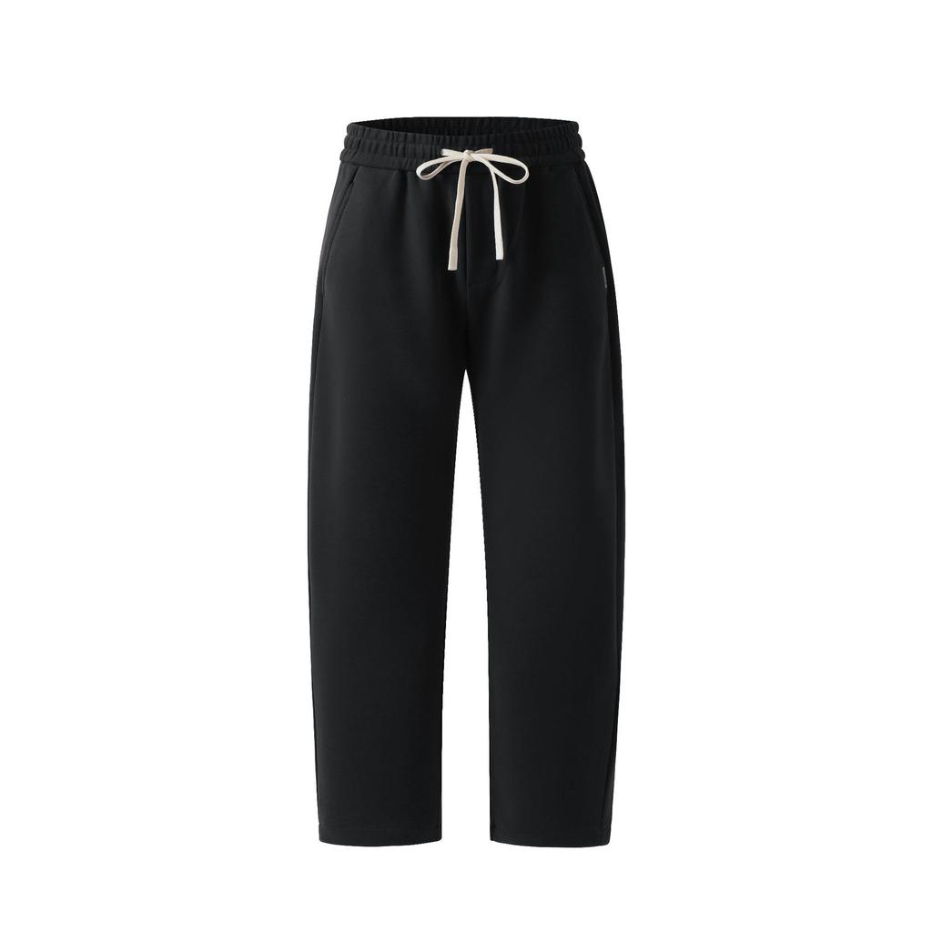 Autumn knitted straight trousers men's casual versatile loose drawstring scimitar trousers