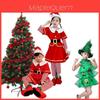 Bezaubernde Mädchen Weihnachtsbaum Kostüme Gemütliches Kinder Cosplay Kleid mit charmantem Hut