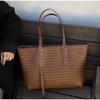 Luxury Woven Handbag For Women Large Capacity Top Handle Tote Bag Simple Casual Shoulder Bag New Vacation Commuter Underarm Bag