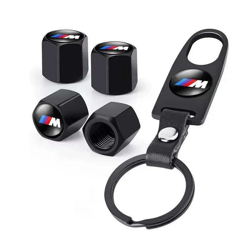 

Car Styling Keychain Key Ring with Auto Tire Valve Caps Tyre Dust Cap For BMW E84 E87 X5 E70 F25 E90 E91 F01 F02 E60 E61 F10 F15