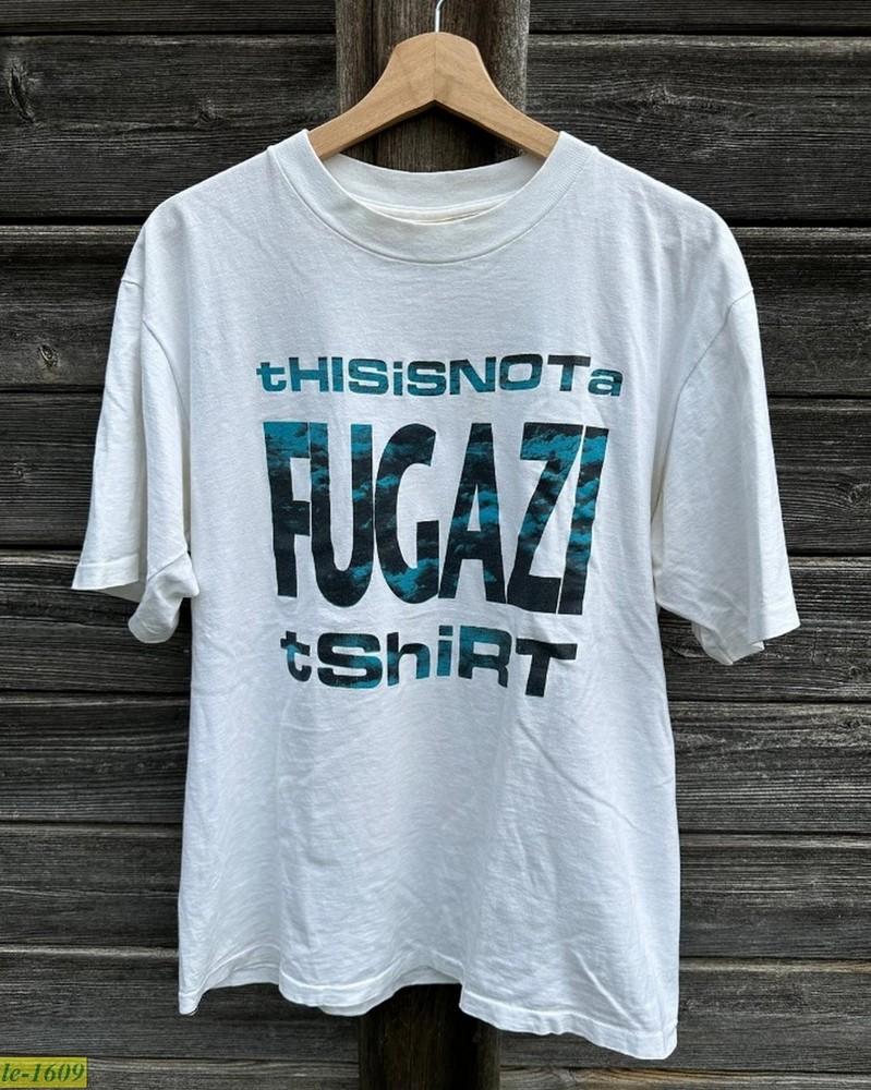 90s Fugazi This is not a Fugazi White Unisex Tshirt Size Unisex T-Shirt XXXL
