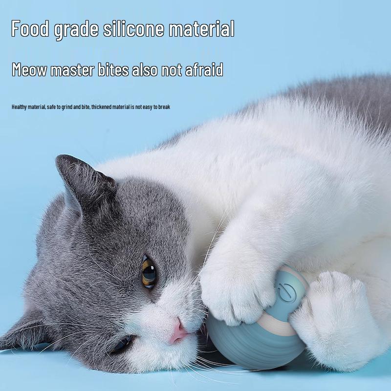 Luminous Rechargeable Smart Rolling Ball Toy for Cats - Self-Entertainment & Boredom Relief
