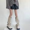 Scaldamuscoli Al Ginocchio da Donna Leggings Caviglia Alta Benda Ginocchio Alto Stivale Tubo Lungo Calze Lunghe Manica per Gamba Copri Polpaccio