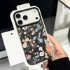 Blumen Ranken Handyhülle Für iPhone Air 17 16 15 14 Pro Max 13 12 Pro Max 11 16e Stoßfest Weich Silikon Ledertextur Hülle