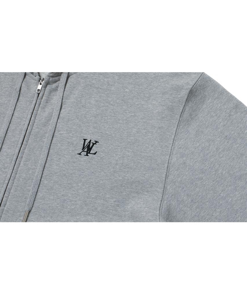 Wooalong (Fleece)Signature Hood Zip-Up - Gray