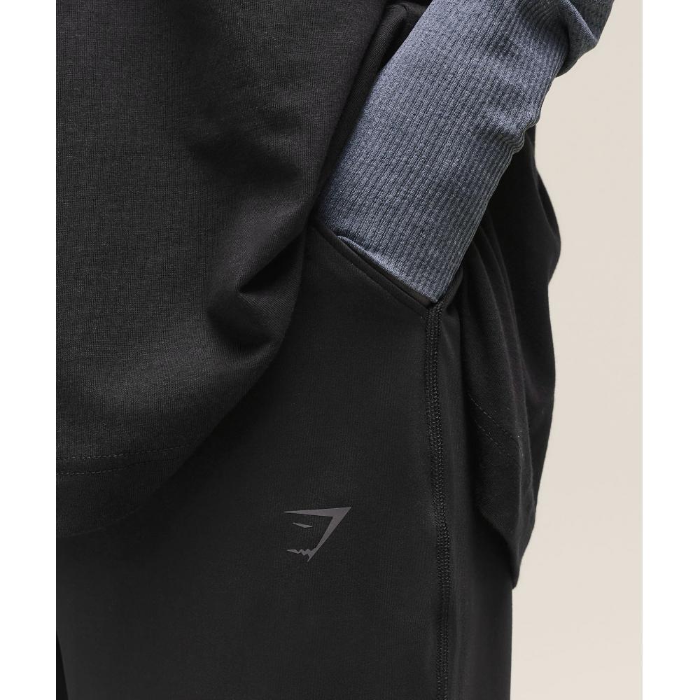 Gymshark Kryté tepláky Černé B2c5o Bb2j