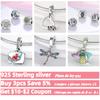 HOT SALE 925 Silver Sparkling Family Tree Dangle Charms Beads Fit Original Women Bracelet Pendant Necklace  Jewelry