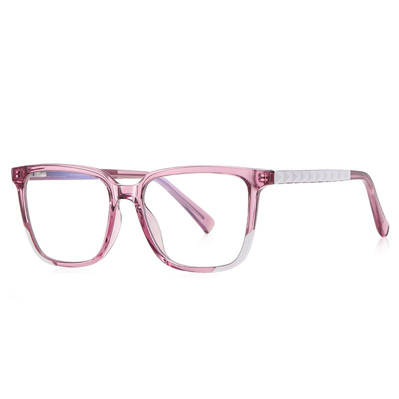 Fashion High-Quality Simple Plug-In Design Tr Glasses Frame Women'S Anti Blue Light And Anti Computer Radiation Eyeglasses