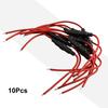 10pcs 5x20mm Inline Fuse Holder Fast-Blow Screw Type Fuse Holder With 22AWG Wire Cable 250V Glass Fuse Tube Fuse Casing