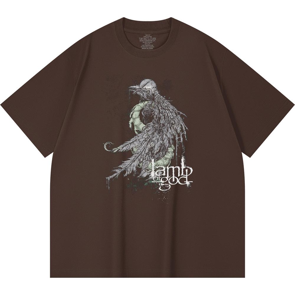 230 Gsm 100% Cotton Heavy Metal T-Shirt Rock Band Popular Music Print Unisex Heavy Cotton T Shirt