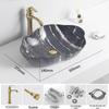 Tengxiang Ivory White Ceramic Marble Countertop Single Hole Top-Mount Sink