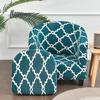 Printing Single Club Chair Cover Sofa Cover Full-covering Protective Cover Semi-circular Bathtub-shaped Sofa Cover Cushion