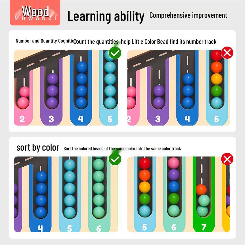Kids Wooden Magnetic Maze: Pencil Control, Logical Thinking & Concentration Toy for Ages 3-6