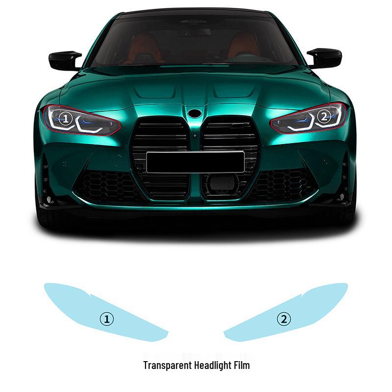 BMW M3 G80 TPU Invisible Protective Film for Headlights & Mirrors