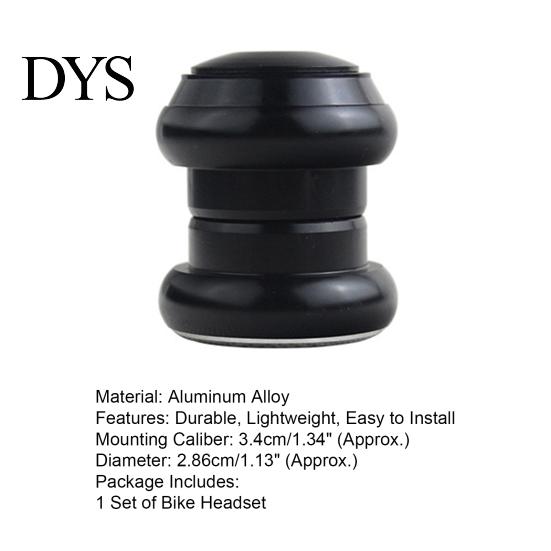 Seamless 1 Set 34mm Bike Headset with Top Cover Threadless Bicycle Aluminum Alloy High Precision MTB Cycling Parts