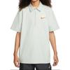 Nike Embroidered Logo Half-Zip Short-Sleeve Polo Shirt Men Tops Mint-Green DM5283-017