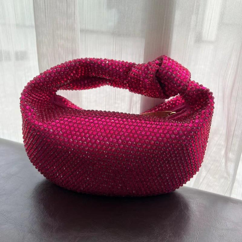 2023 Новый Стиль Кристальный Алмазный Портативный Клатч Узел Под Мышку Полумесяц Женская 27cmx10cmx13cm