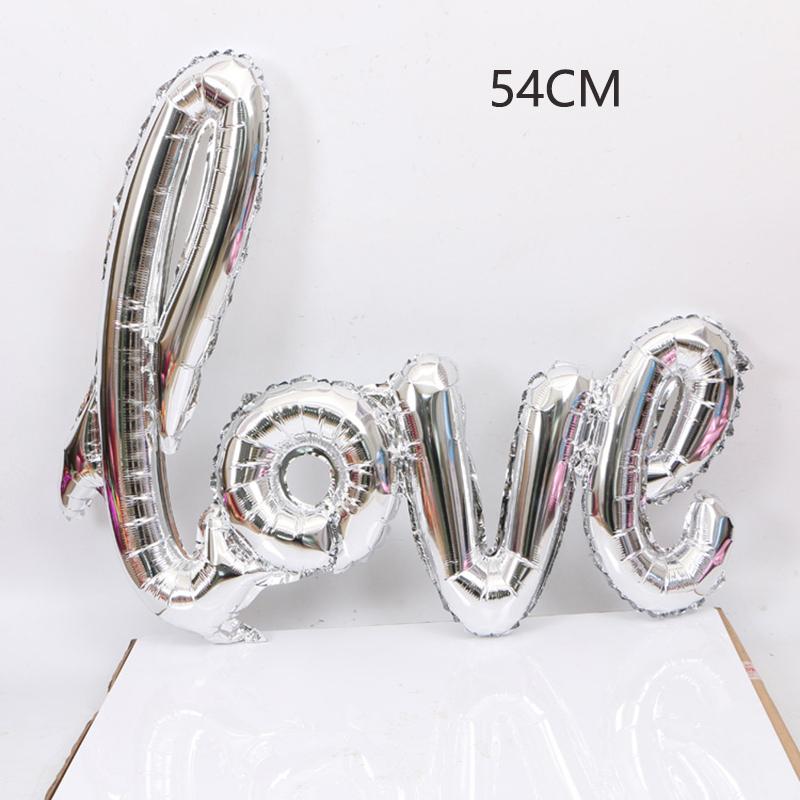 LOVE Letter Foil Balloon Lipstick Red Lip Foil Balloon Anniversary Wedding Valentine's Day Birthday Party Decoration Bridal Ball
