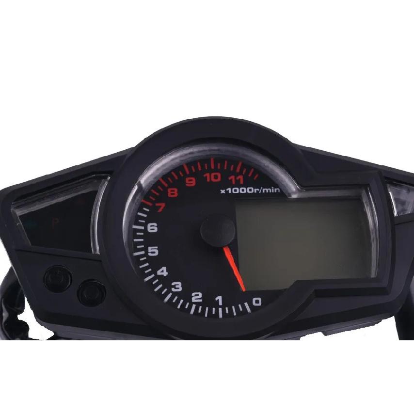 11000 rpm 12V LCD Digital Speedometer Tachometer Odometer Motorcycle Km/h Backlight for all motorcycle