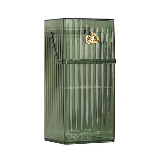 

Пыленепроницаемый держатель для кистей для макияжа, долговечная продолговатая форма, подводка для глаз, коробка для кистей для макияжа, коробка для кистей для макияжа зелёный