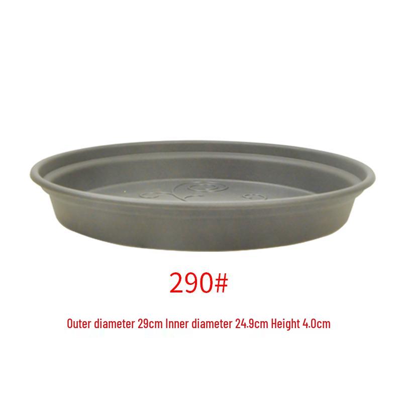 Sun-Resistant Resin Succulent Pot Tray - Deep Round Water Storage Plastic Base