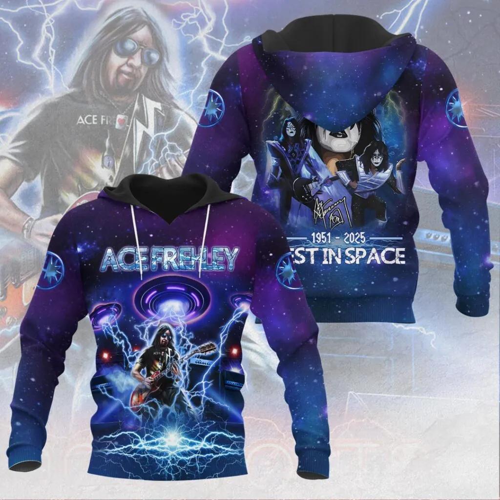 Rock KISS Kapuzenpullover Sweatshirt Männlich 3D-Druck Herren Damen Hip Hop Trend Trainingsanzug Pullover Jacke Übergroß Y2k Herren-Hoodies