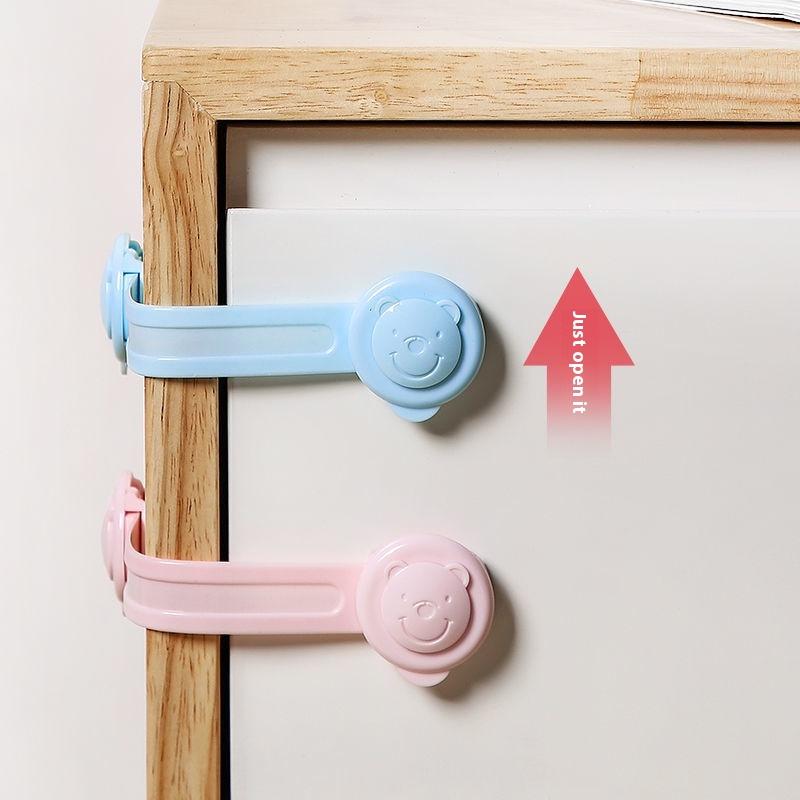 3 Stück/Los Kindersicherung Schutz von Kindern Baby Schublade Anti-Öffnen Schranktür Kühlschrank Anti-Quetsch Sicherheitsverschluss Schnalle