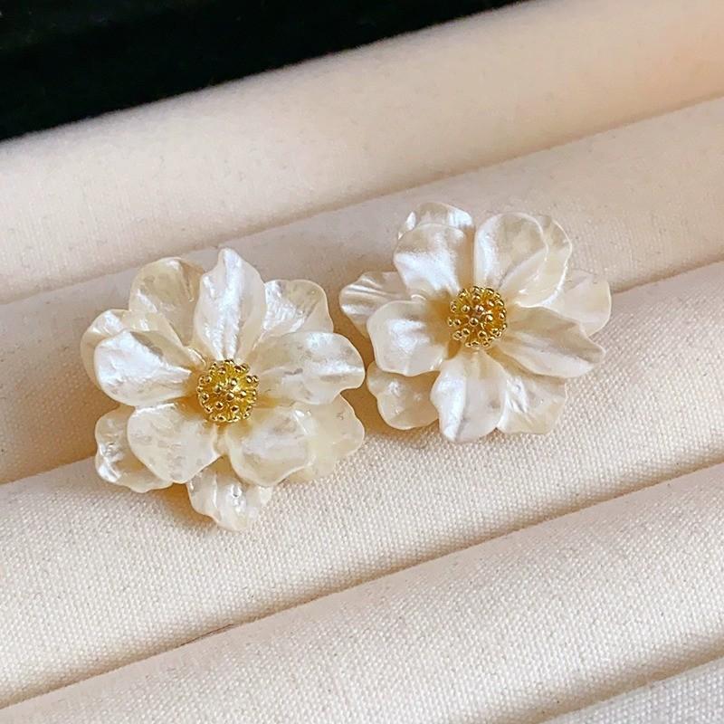 Elegante Harz Fee Blume Stud Ohrringe Für Frauen Süße Einfache Blume Ohrringe Mode Koreanische Hochzeit Romantische Schmuck Geschenke